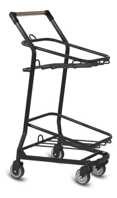 EZcart Shopping Cart, Metallic Gray