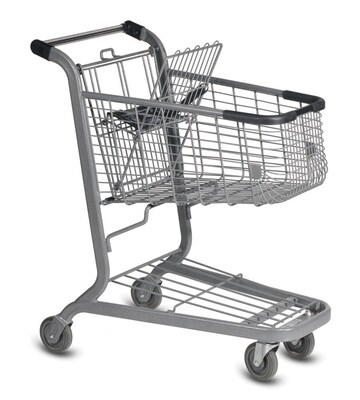 E-85 Traditional Shopping Cart, Metallic Gray