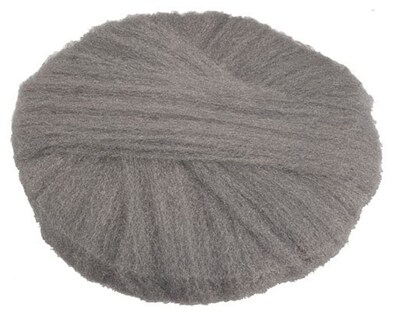 Global Material Radial Steel Wool Pads, 18 x 14, Grade #0, 12 pads/case