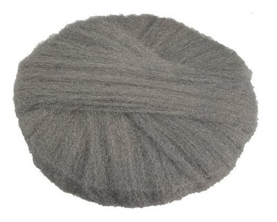 Global Material Radial Steel Wool Pads, 18 x 14, Grade #2 12 pads/case