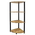 Ore International® Home Decorators Collection 4-Tier Corner Bookshelf, Light Pine