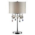 Ore International® 29 Drape Crystal Table Lamp, Silver