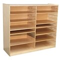 Wood Designs Mat Storage Center Shelf Pack, Natural Wood, 6 Pack (WD50406)