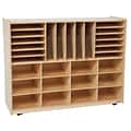Wood Designs™ Multi-Sectioned Storage Center Without Trays, Birch