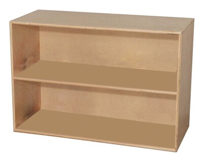 Wood Designs™ Storage Two Shelf Modular Storage, Birch