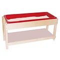 Wood Designs™ 46 Plywood Sand and Water Table With Lid/Shelf, Birch
