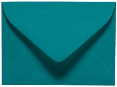 LUX® 70lb 2 11/16x3 11/16 #17 Mini Envelopes W/Glue, Teal Blue, 500/BX