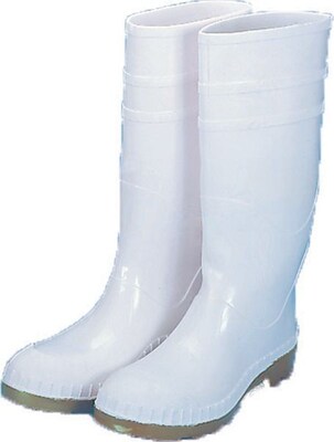 Size 9 White 16 Sock Boots W/Plain Toe