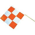 Mutual Industries Airport Flag, 36 x 36, Orange/White