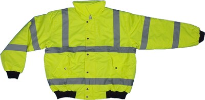 MiViz 4X-LG Lime ANSI Class 3 Bomber Jacket