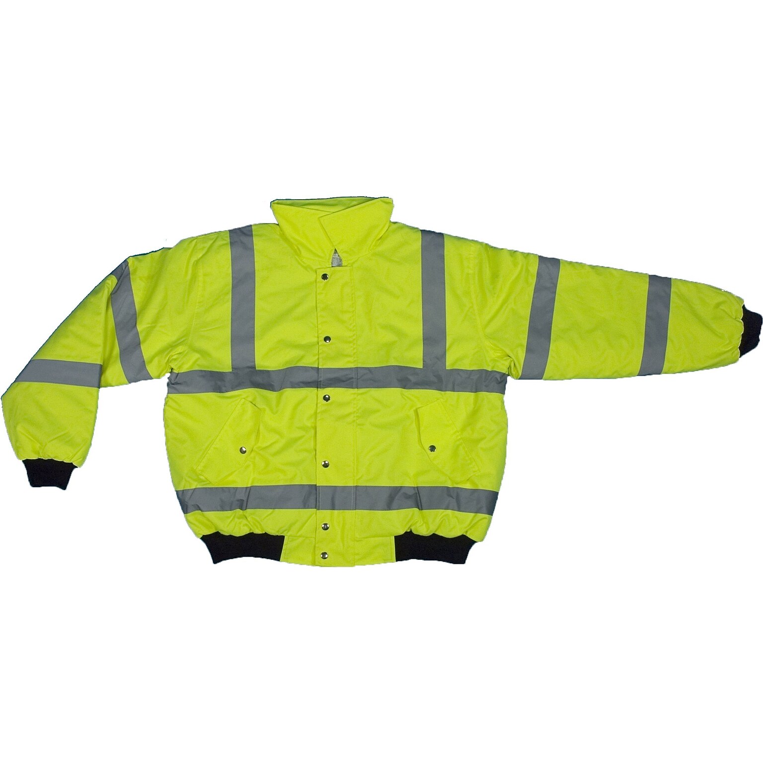 Mutual Industries MiViz ANSI Class 3 Bomber Jacket, Lime, 4XL