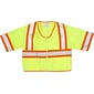 Mutual Industries MiViz ANSI Class 3 High Visibility Solid Safety Vest With Pockets; Lime, XL