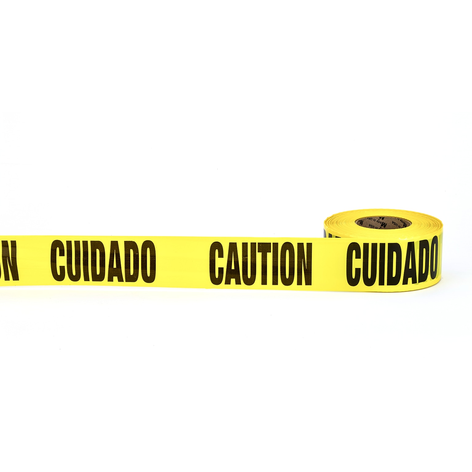 Mutual Industries CUIDADO CAUTION Barricade Tape, 3 x 333.33 yds., Yellow, 10/Box (17779-51-3000)