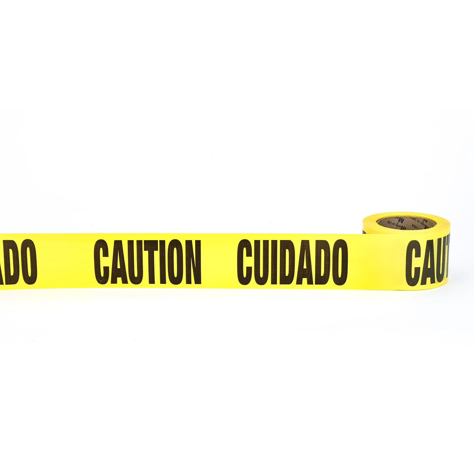 Mutual Industries CUIDADO CAUTION Barricade Tape, 3 x 300, Yellow, 16/Box (17779-51-0300)