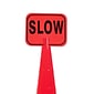 Mutual Industries "SLOW" Traffic Cone Sign, 11" x 13"