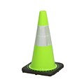 Mutual Industries 3 lbs. Reflective Traffic Cone, 18, Lime