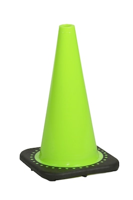 Mutual Industries 18H Traffic Cone, Lime, 3 lbs. (17716-18-3)