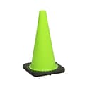 Mutual Industries 18H Traffic Cone, Lime, 3 lbs. (17716-18-3)