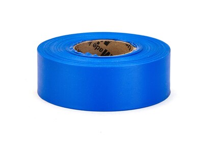 Mutual Industries Ultra Standard Flagging Tape, 1 3/16 x 100 yds., Blue, 12/Box