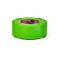 Mutual Industries Ultra Glo Flagging Tape, 4" x 15", Lime, 12/Box