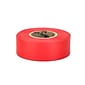 Mutual Industries Ultra Standard Flagging Tape, 1 3/16" x 100 yds., Red, 12/Box