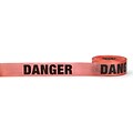 Mutual Industries DANGER Reinforced Barricade Tape, 3 x 500, Red (17776-79-3000)