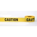 Mutual Industries CAUTION Barricade Tape, 3 x 1000, Yellow, 10/Box (1777955553000)