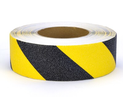 Mutual Industries Non-Skid Hazard Stripe Abrasive Tape, 2 x 20 yds., Yellow/Black (17796-0-2000)