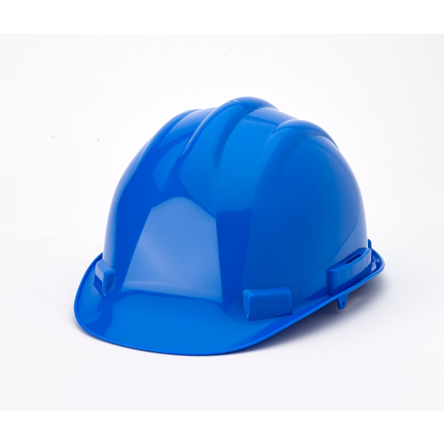 Mutual Industries 6-Point Ratchet Suspension Short Brim Hard Hat, Blue (50215-25)