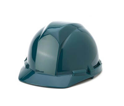Mutual Industries 4-Point Pinlock Suspension Short Brim Hard Hat, Green (50100-39)