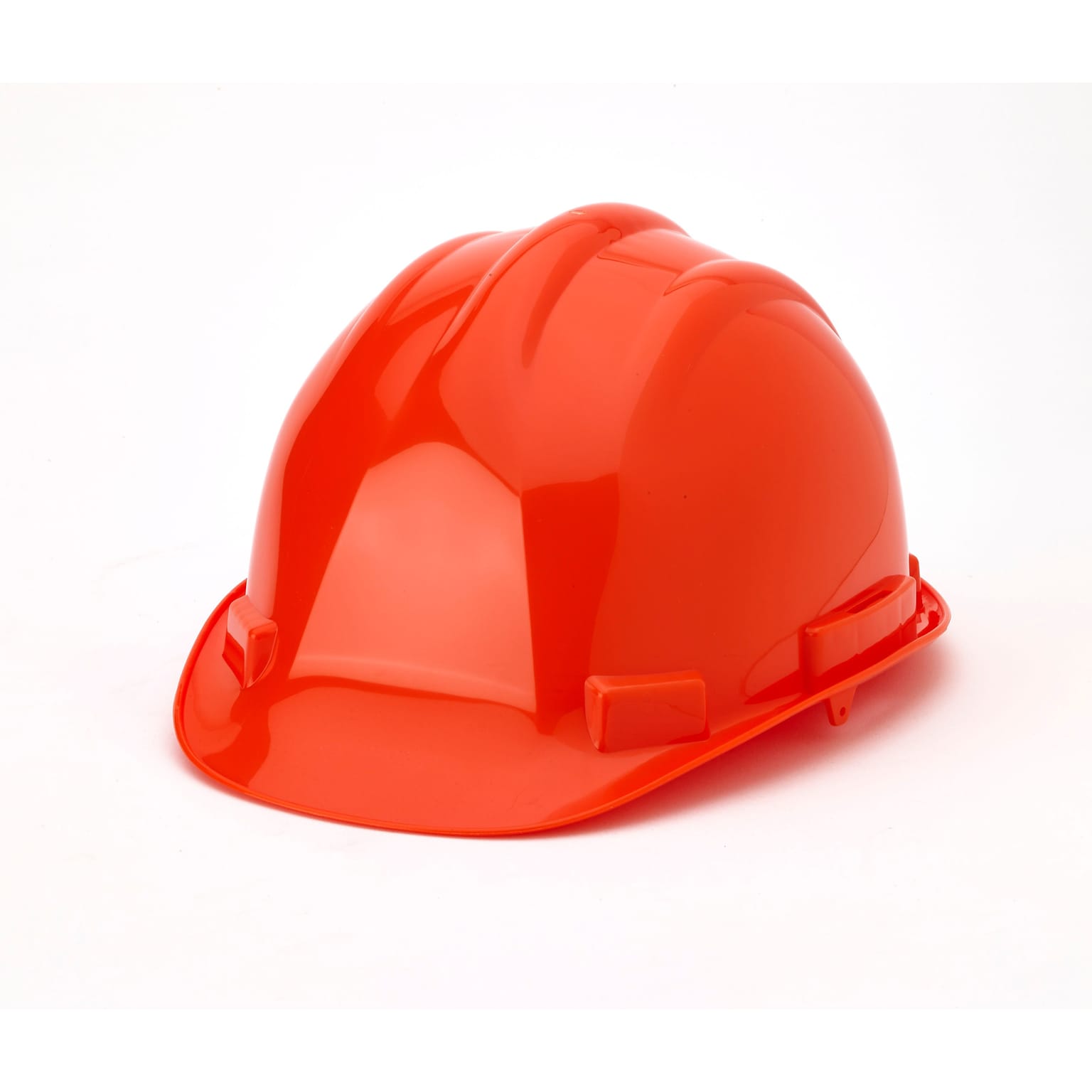 Mutual Industries 6-Point Ratchet Suspension Short Brim Hard Hat, Orange (50215-45)