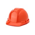 Mutual Industries 4-Point Pinlock Suspension Short Brim Hard Hat, Orange (50100-45)