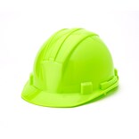 Mutual Industries 6-Point Ratchet Suspension Hard Hat; Hi-Vis Lime