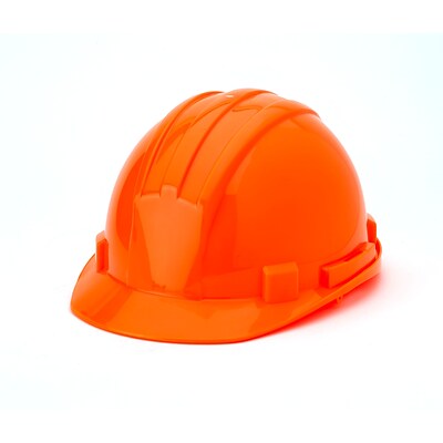 Mutual Industries 6-Point Ratchet Suspension Hard Hat; Hi-Vis Orange