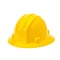 Mutual Industries Ratchet Suspension Full Brim Hard Hat, Yellow (50210-41)