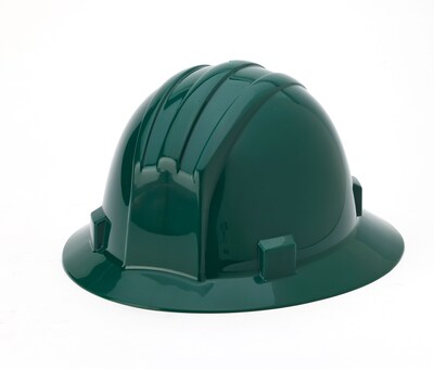 Mutual Industries Full Brim Hard Hat, Green