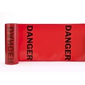 Mutual Industries Danger Printed Tear-Off Safety Flag, 16 x 16 x 300, Red