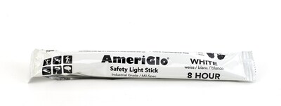 Cyalume® 8 Hour Safety Light Stick, 6, White, 10/Box