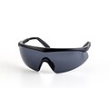Mutual Industries Shark Safety Glasses With Black Frame; Gray, 12/Pack