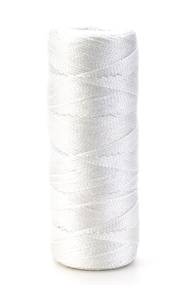 Mutual Industries Braided Nylon Mason Twine, 18 x 500, White