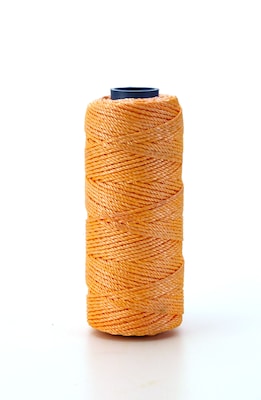 Mutual Industries Braided Nylon Mason Twine, 18 x 1000, Glo Orange