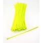 Mutual Industries Nylon Locking Ties, 11', Neon Yellow, 100/Pack