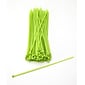Mutual Industries Nylon Locking Ties, 11', Neon Green, 100/Pack
