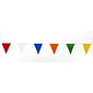 Mutual Industries Multi Pennant Flag, 9" x 12" x 60', Multi Color, 10/Pack