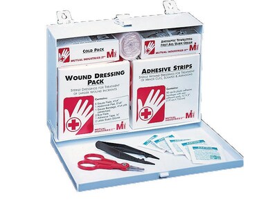 Mutual Industries Metal First Aid Kit, 25 Person (50006)