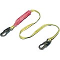 Mutual Industries 6 ABS Plastic Lightweight Shock Absorbing Lanyard With Locking Snap Hook