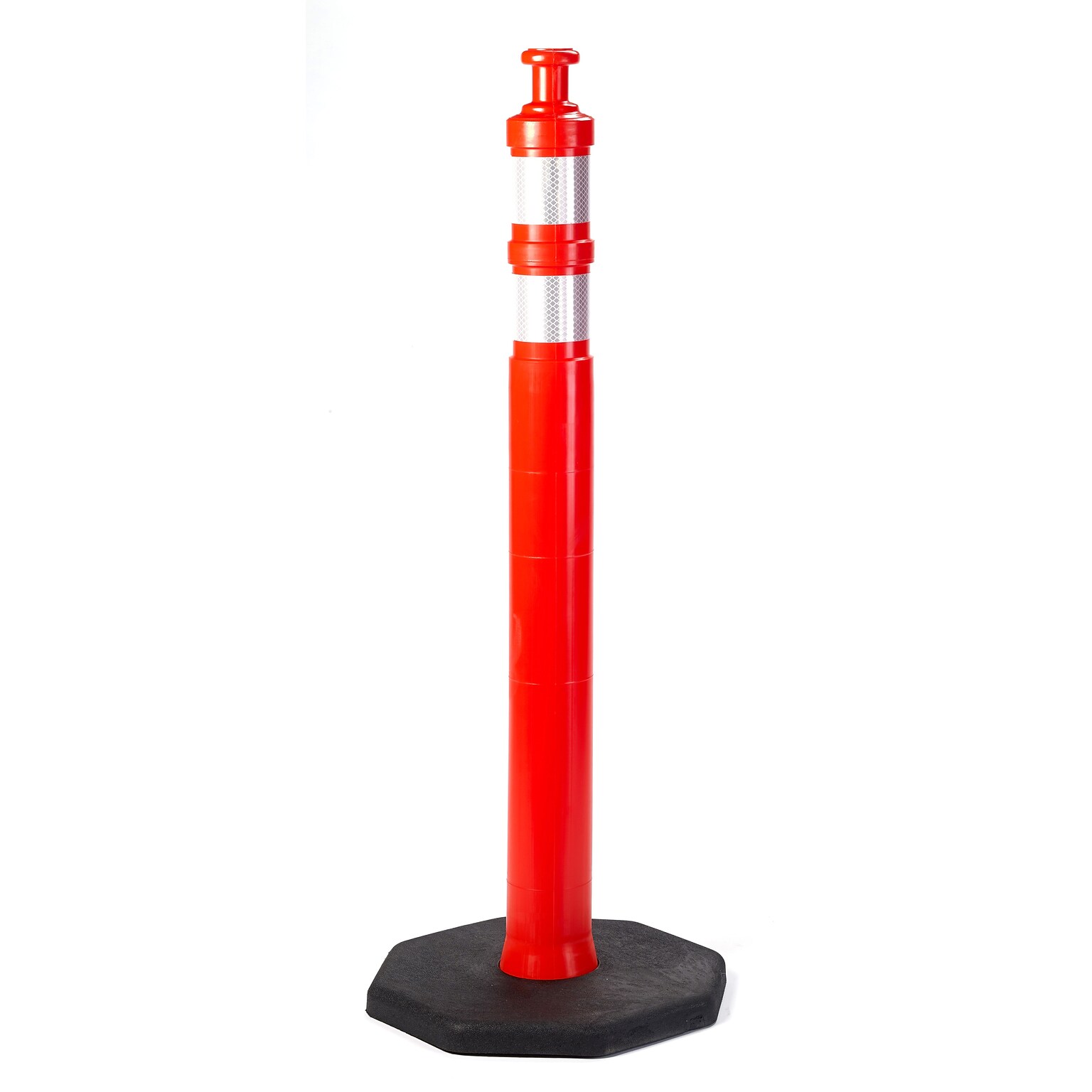 Mutual Industries Reflective PVC Delineator Post, Orange (17725)