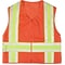 Mutual Industries MiViz ANSI High Visibility Deluxe Dot Mesh Safety Vest, ANSI Class R2, Orange, Lar