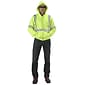 Mutual Industries High Visibility Long Sleeve Sweatshirt, ANSI Class R3, Lime, 4XL (16382-0-7)
