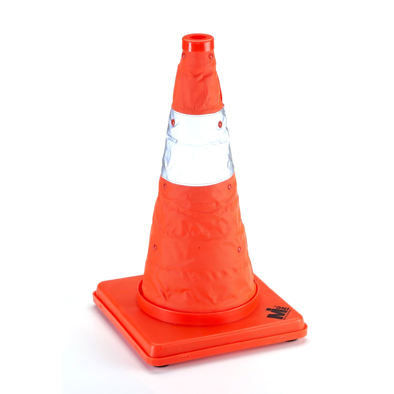 Mutual Industries Collapsible 18H Nylon Traffic Cone, Orange (17714-1-18)